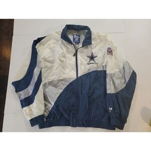 Vintage 90s Dallas Cowboys Pro Player Windbreaker Sz XL NFL Football USA Rare